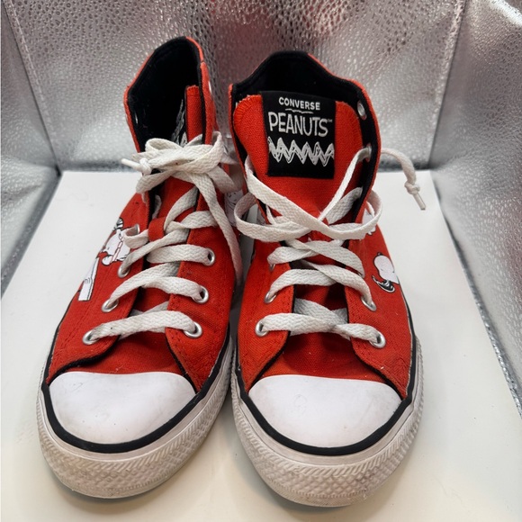 Chuck Taylor Peanuts Red high tops - Picture 7 of 13